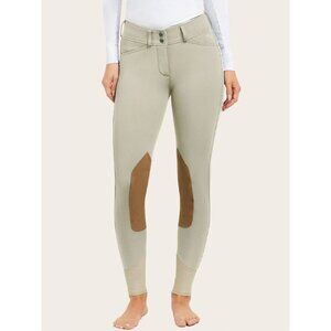 RJ Classic English Riding Pants Gulf Knee Patch Breeches Sand Tan Sz 32 New